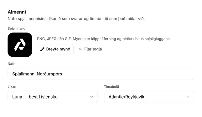 Skjámynd úr Grunni: gestaspjall orðið að samtali í Þjónustuborðinu